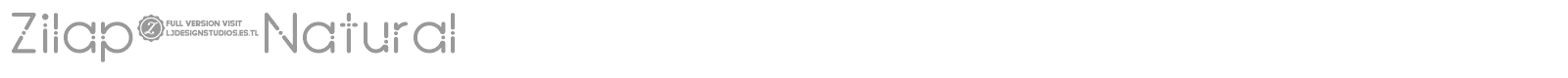Zilap Natural font preview